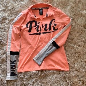 VS Pink 3/4 zip jacket